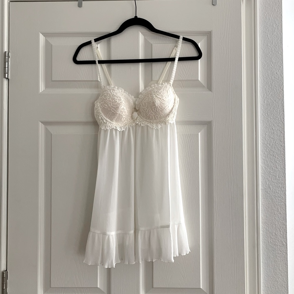 White Beaded Nighty